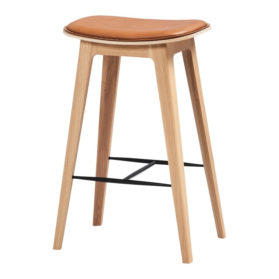 tabouret de bar Beech mit Nähten