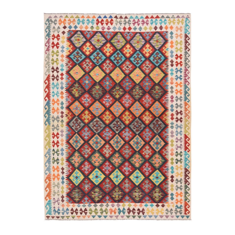 kilim/tissu plat Afghan Kelim