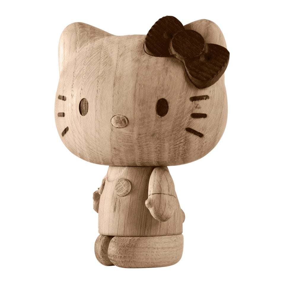 Holzfigur Hello-Kitty