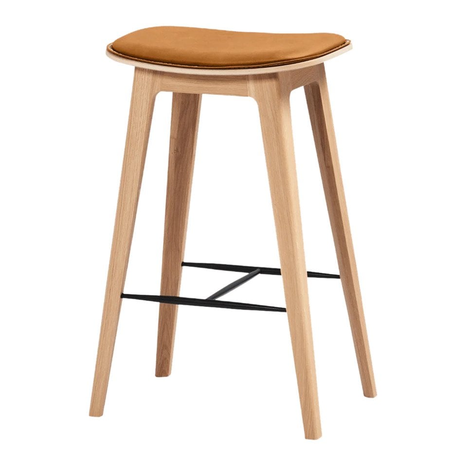 tabouret de bar Beech mit Nähten