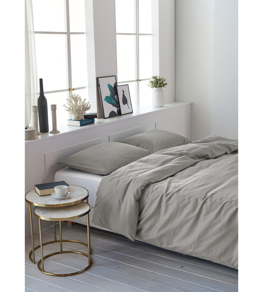 housse de duvet Uni Satin 100