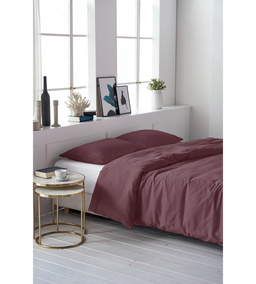 housse de duvet Uni Satin 100