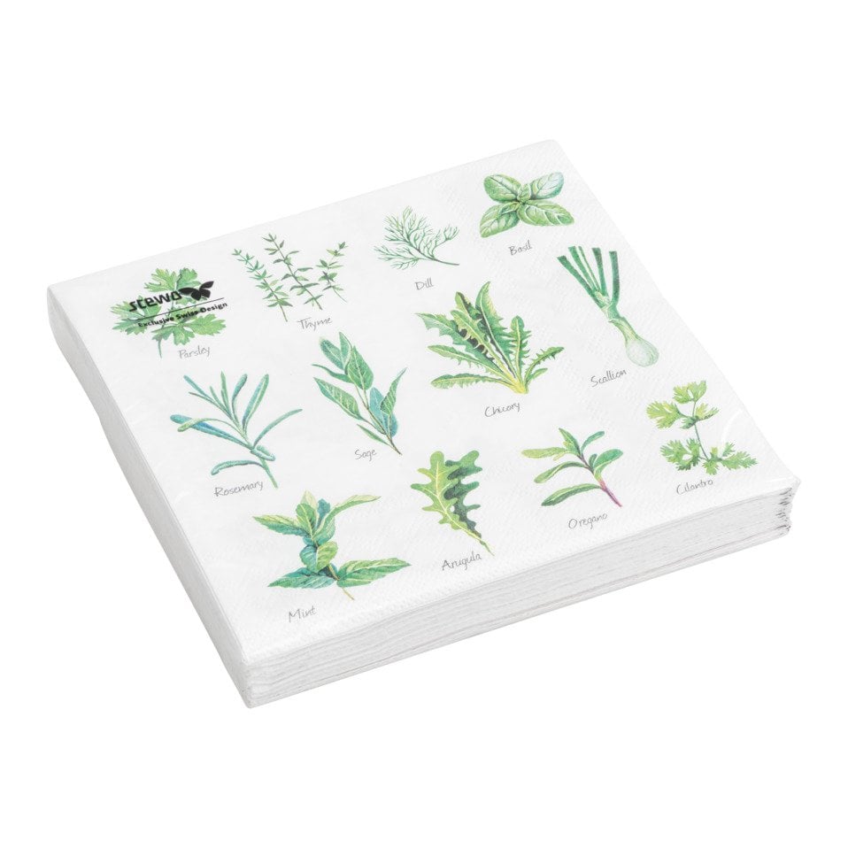 serviettes en papier Herb