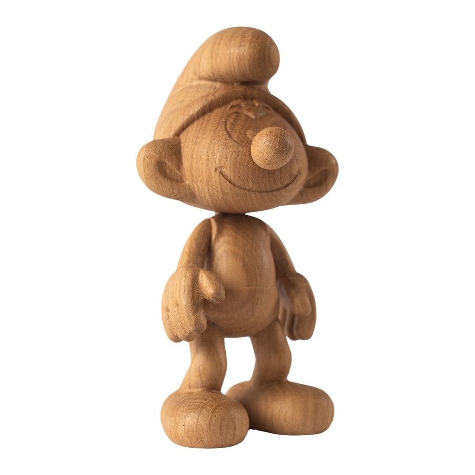 figurine en bois Smurf