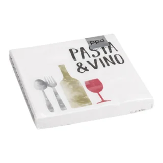 serviettes en papier PASTA&VINO