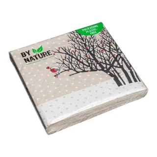 serviettes en papier LITTLE RED BIRD