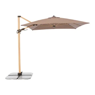 parasol à bras articulé Alu Wood Ultra