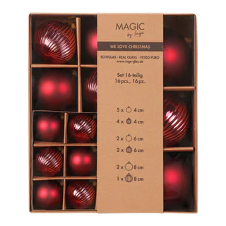 lot de boules de Noël Magic