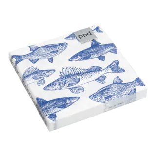 serviettes en papier Graphic Fishes